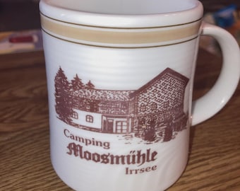 Coffee Cup Mug, Camping Moosmuhle Irrsee, Austria 3-3/4"T