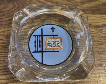 The International House of Pancakes Vintage Glass Ashtray 3-1/2"