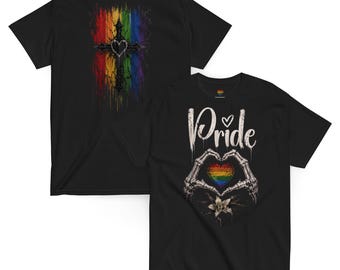 ゲイプライド ゴシック ロック スタイル Tシャツ ユニセックス