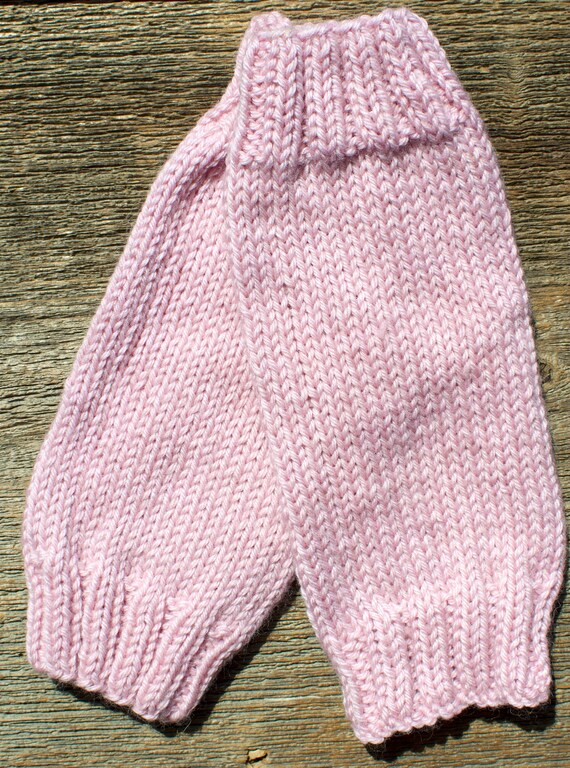 Knit Baby Leg Warmers Light Pink Etsy