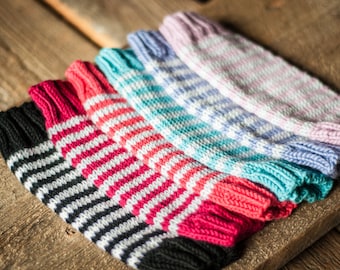 Knit baby leg warmers - made to order!