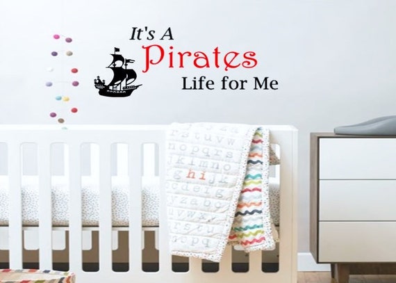 Nursery Decor Baby Boy Nursery Decor Pirate Nursery Disney Nursery Disney Quote Pirate Wall Art Pirate Wall Decal Wall Decal Nursery
