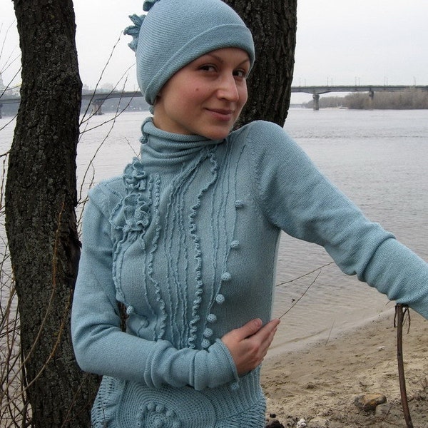 Hand Knit Dresses Etsy