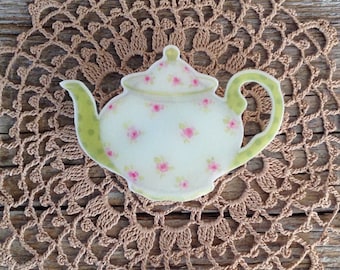Teapot Brooch,Teapot Pin,Kettle Brooche,Mothers Day,Coffee Kettle,Teapot Jewellery,Tea Lover,Quirky Brooch,Kettle Badge,Afternoon Tea Party