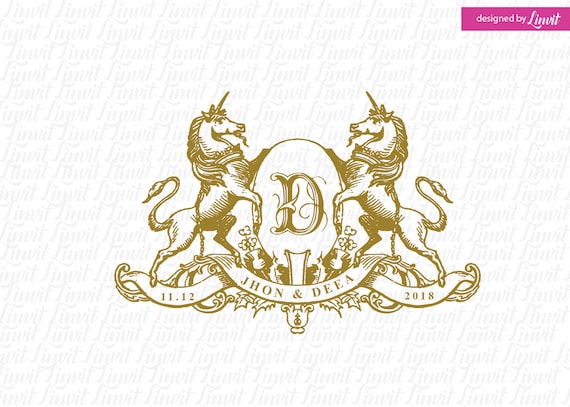 vintage logo vintage wedding template vintage wedding crest vintage wedding monogram vintage custom logo Vintage wedding logo