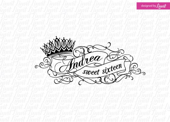 Download Sweet 16 Svg Sweet 16 Crown Royal Svg Quinceanera Svg Etsy