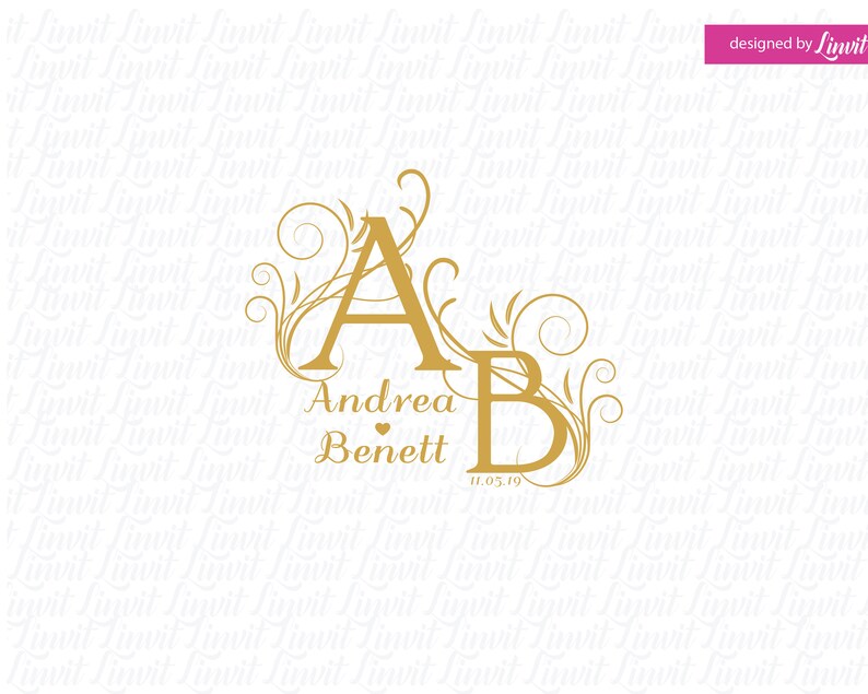 Download Wedding Svg Monogram Frame Svg Wedding Logo Custom Logo Wedding Monogram Wedding Svg Designs Wedding Svg Files Crown Royal Svg Invitations Announcements Paper Party Supplies