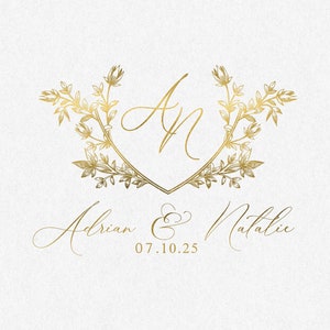 Wedding Logo, Vintage Logo,  Vintage Monogram, Wedding Design, Logo, Logo Design, Vintage Wedding Design, Custom Logo Design, Vintage