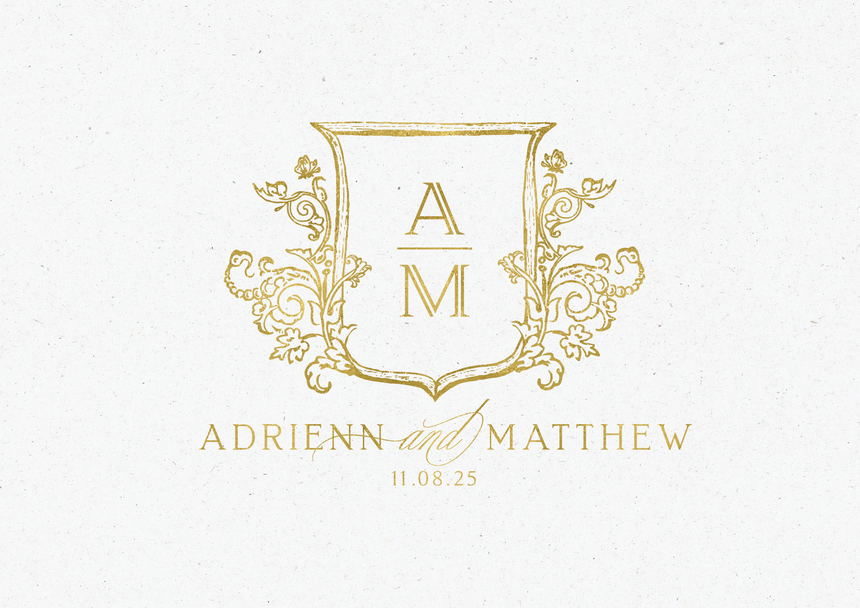 Image Details IST_20768_01881 - Vector Wedding logo Golden Wreath  Background. Floral frame easy to edit. Perfect for invitation or greeting  card with monogram letters or text.. Vector Wedding logo Golden Wreath  Background.