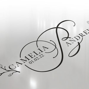 Wedding Svg, Monogram svg, Calligraphy logo, Text Only Logo Design, Couples logo for wedding, Wedding logo, Wedding Monogram , Gobo