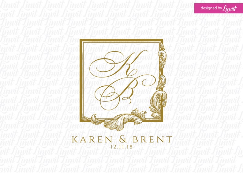 Hochzeit Logo Hochzeit Monogramm Hochzeit Monogramm Logo Etsy