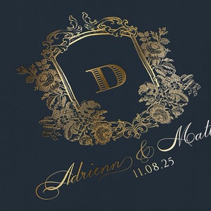 Monogram Svg, Custom Monogram Logo for Seating Chart and Wedding Program Crest for Wedding Reception Wedding Favors and Wedding Wine Labels
