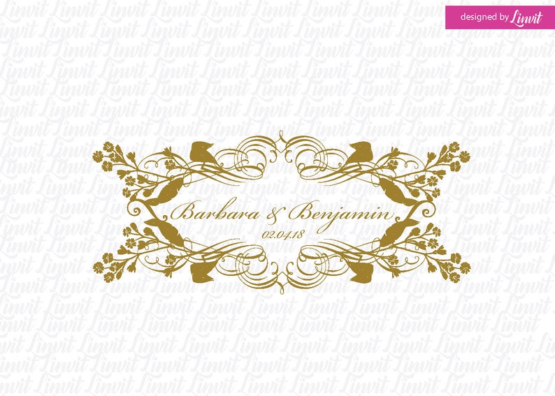 vintage logo vintage wedding monogram Vintage wedding logo vintage wedding crest vintage custom logo vintage wedding template