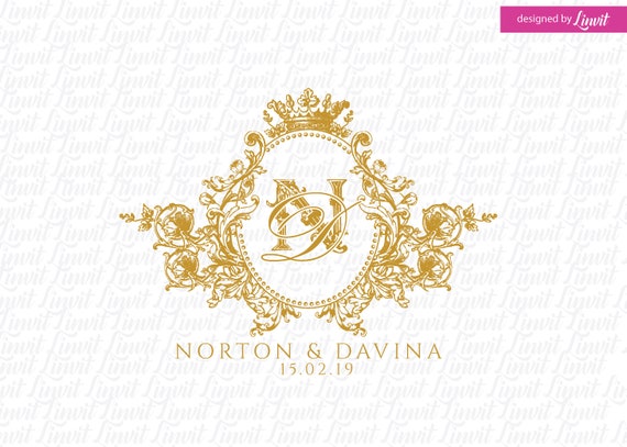 Vintage Wedding Logo Vintage Logo Vintage Custom Logo Etsy