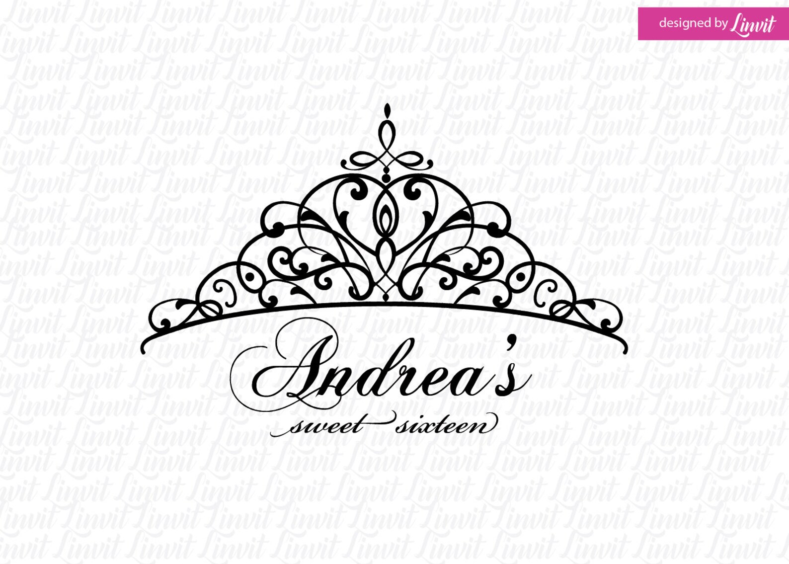 Sweet Sixteen Tiara Sweet 16 Sweet Sixteen Quinceanera Svg - Etsy