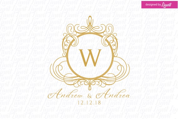 Luxury Wedding Logo wedding logo wedding monogram logo custom luxury logo premade wedding logo gold logo custom wedding logo