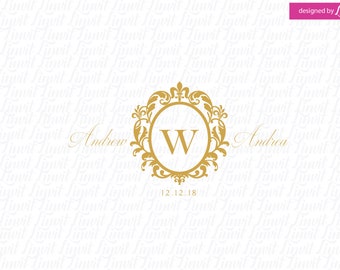 wedding logo, wedding monogram, wedding mongram logo, custom wedding logo