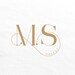 Modern Wedding Monogram, Chic Logo, Stylish Wedding Couple Logo ...