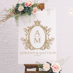 Wedding Logo SVG Wedding Monogram SVG Editable Crest PNG Vintage Crown Wedding Logo Handmade Paper Luxury Stationery Address Label