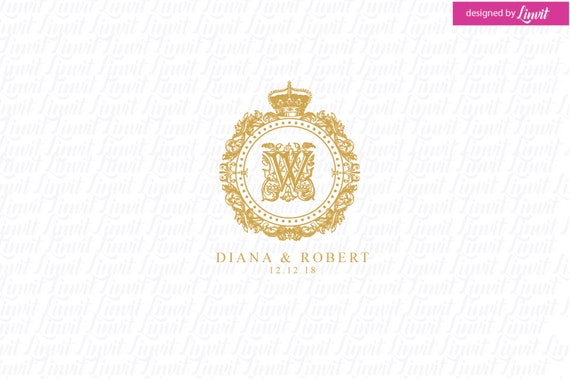 Crown Royal Svg Wedding Crest Luxury Logo Custom Logo Etsy
