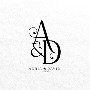 Couples Logo for Wedding Custom Logo Design Minimalist Wedding Logo Initial Logo Wedding Logo Wedding Monogram Monogram Digital Download