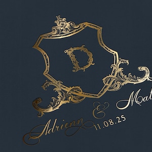 Wedding Logo SVG Wedding Monogram SVG Editable Crest PNG Victorian Wedding Crest Baroque Wedding Logo  Classic Logo Custom Wedding Logo