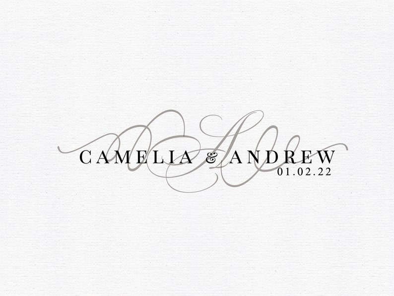 Text Only Logo Design Calligraphy logo Couples logo for wedding Wedding Monogram Wedding Svg Monogram svg Wedding logo Gobo