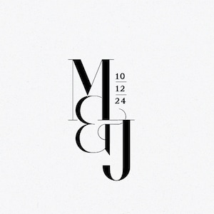 Custom Logo Design for Wedding Welcome Sign and Wedding Signs Wedding Initials Logo for Custom Napkins Monogram Svg Last Name Logo Digital
