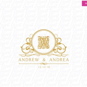 Wedding Logo SVG Wedding Monogram SVG Editable Crest PNG Classic ...