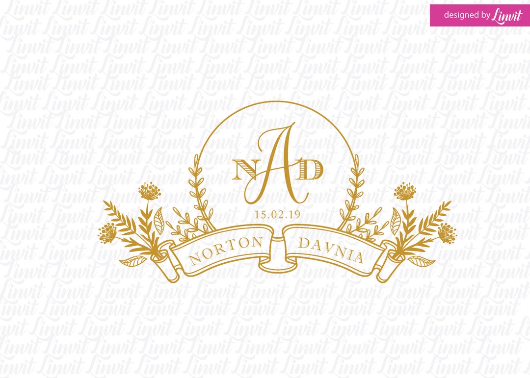 Personalized Wedding Monogram for Save the Date and Unique Wedding ...