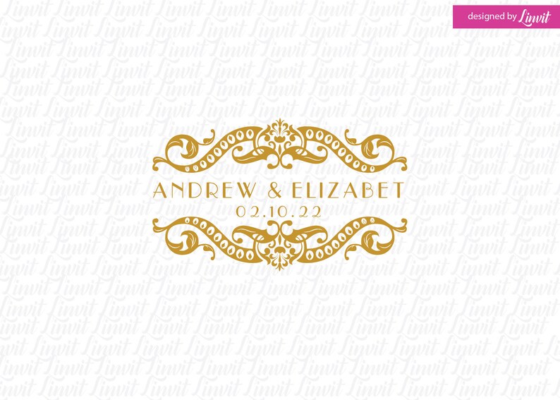 Download Weddings Wedding Monogram Logo Wedding Monogram Luxury Wedding Logo Wedding Svg Monogram Frame Svg Wedding Logo Blog Logo Custom Wedding Logo Invitations Paper