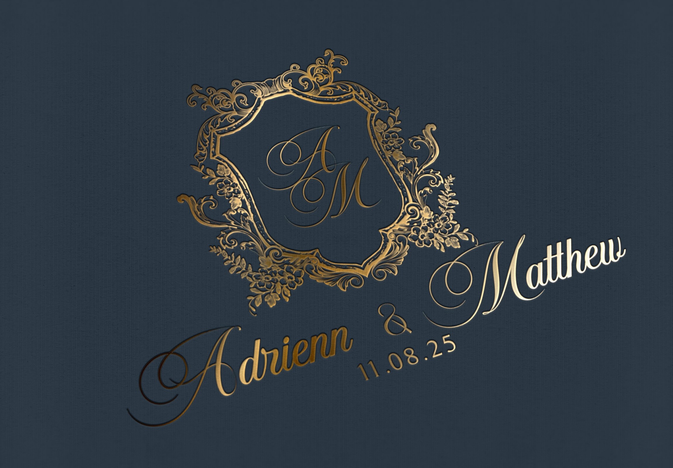 Vintage Floral Wedding Crest Logo, Custom Monogram (SVG, PNG) - Etsy