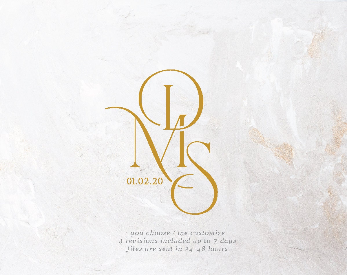 Wedding Svg Monogram Svg Calligraphy Logo Text Only Logo - Etsy