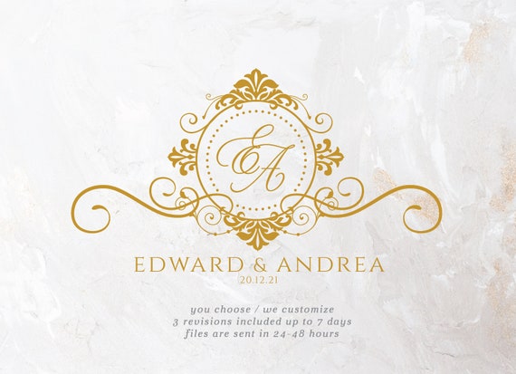 Wedding Logo Wedding Monogram Wedding Monogram Logo Luxury 