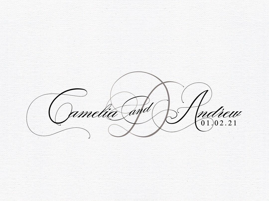 text-only-logo-text-based-logo-calligraphy-wedding-unique-wedding