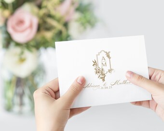Logotipo vintage de brasão de casamento com pássaros, convite com bordas irregulares (SVG, PNG)