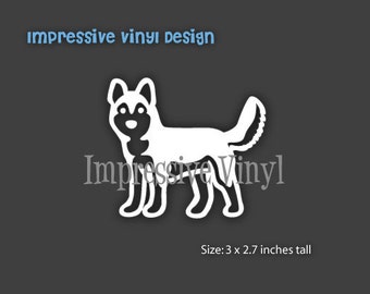 Stick Family Custom Vinyl Decal Sticker Siberian Husky Tail Up Car Truck Van Auto Laptop Mailbox Window Mac Book