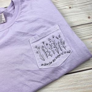 To Live for the Hope of it All Pocket Tee Comfort Colors