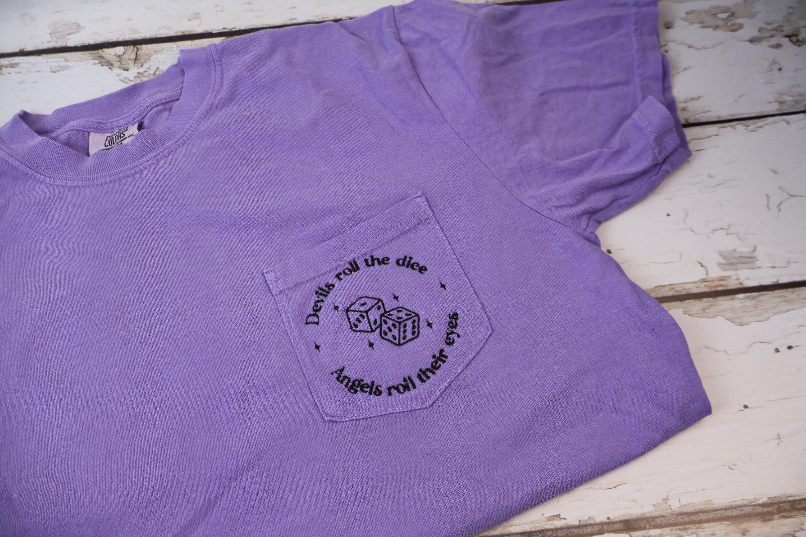 tシャツ Roll the Dice fitted T-shirt レディース The Perfect Rolled Sleeve Tee in Black // PerfectDD