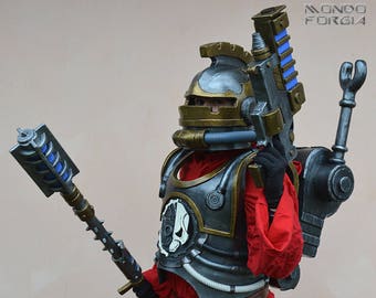 SU ORDEN- Warhammer's Skitarii Armor 40,000 para cosplay larp technoprete guerrero armadura cyber mecha pistola bate Omnissia