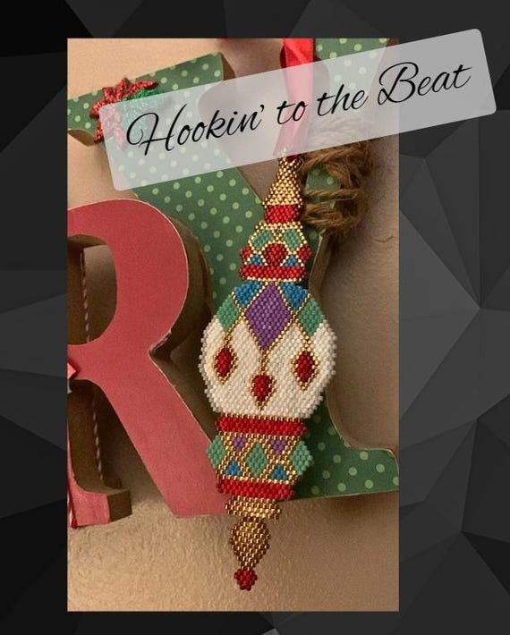 Vintage Ornament 1 - Brick Stitch (Using New ZigZag Method designed by me - Full Tutorial included + Free Pattern)