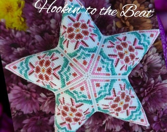 3D Peyote Star - Folksy Star 2 (30 rows) - Digital Download