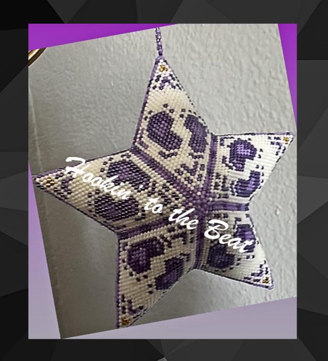 3D Peyote Star - Baby Feet (purple) - Digital Download - Etsy