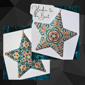 3D Peyote Star (Single Star / Different Pattern on Each Side) - Cadence 1 - Digital Download