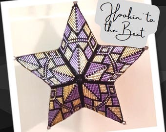 Étoile de peyotl 3D - Xmas Harlequin 5 - téléchargement numérique