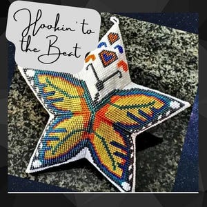 Étoile de peyotl 3D - papillon 5 - téléchargement numérique