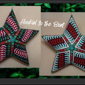 3D Peyote Star (Single Star / Different Pattern on Each Side) - Ripples 4 - Digital Download