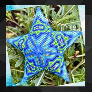 3D Peyote Star - In Shades of 3 - Digital Download