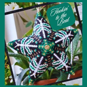 3D Peyote Star - Dragonflies 11 - Digital Download