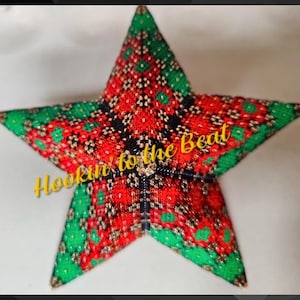 3D Peyote Star - Flower Flock 4 - Digital Download